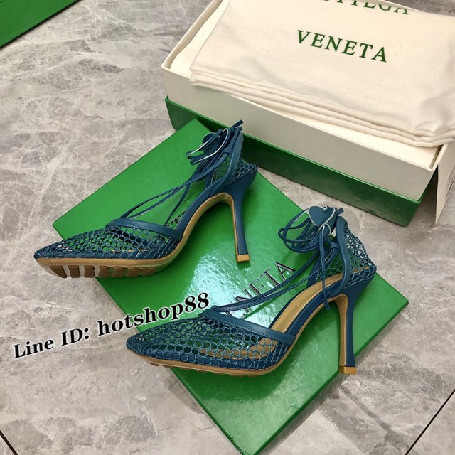 BOTTEGA VENETA高端時尚女鞋 寶緹嘉22春夏新款網紗高跟鞋 dx3529